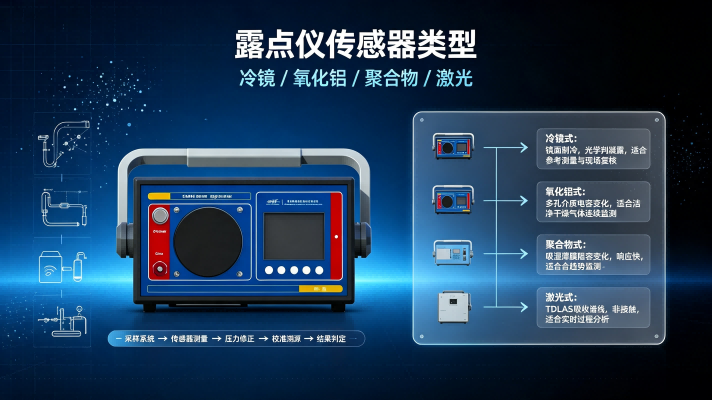 冷靜式<a href='http://m.jnsclsb.cn/products/c/Dew-point-meter'>露點儀</a>-朝露（<a href='http://m.jnsclsb.cn/kgtldy'>CDPM-1000</a>）